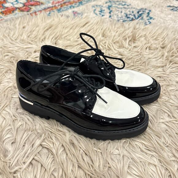 Franco Sarto Charles Patent Derby shoes size 6 - Picture 1 of 8
